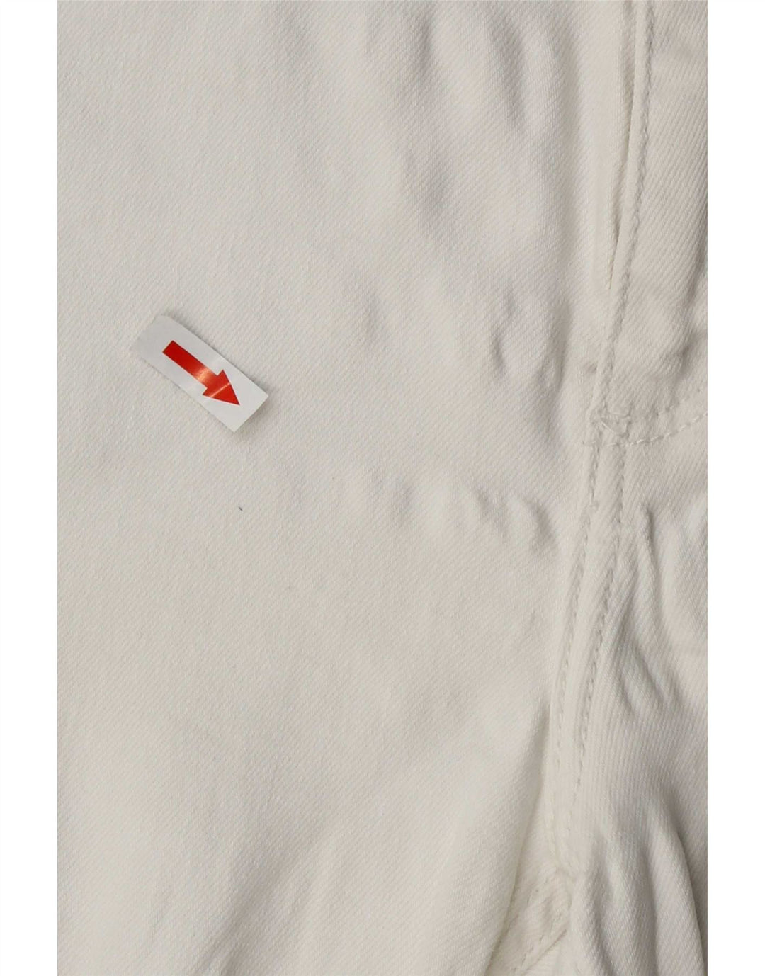 Zara Womens Straight Cropped Trousers Large W32 L25 White