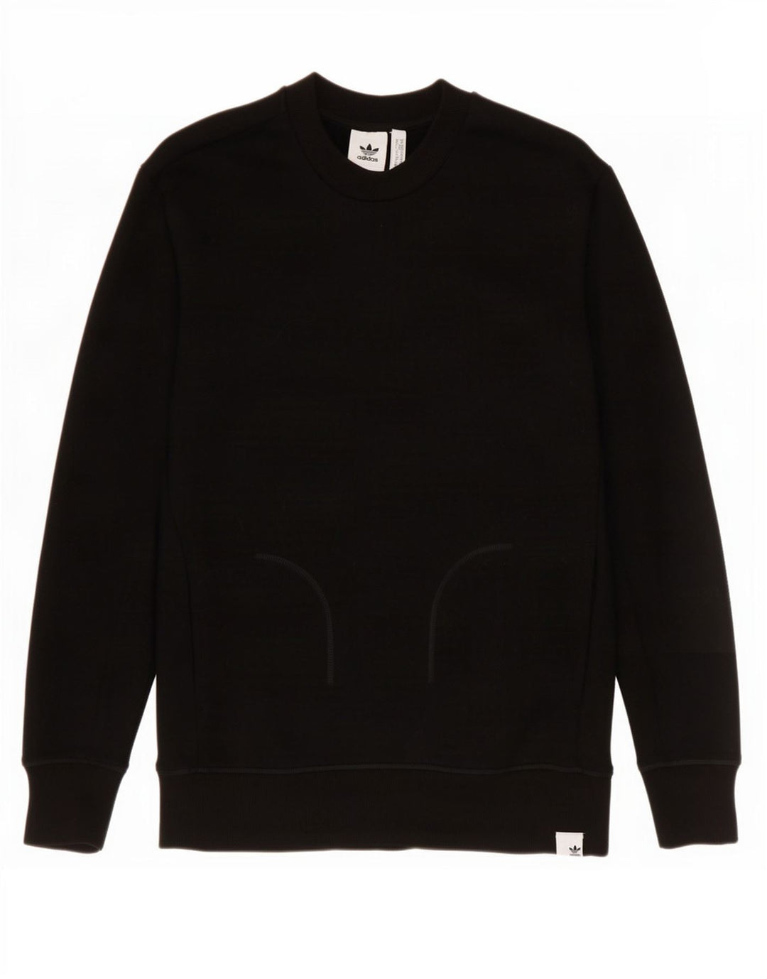 Adidas Mens Sweatshirt Jumper Medium Black Cotton