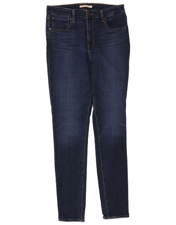 Levi's Womens 721 High Rise Skinny Jeans W31 L32 Navy Blue Cotton
