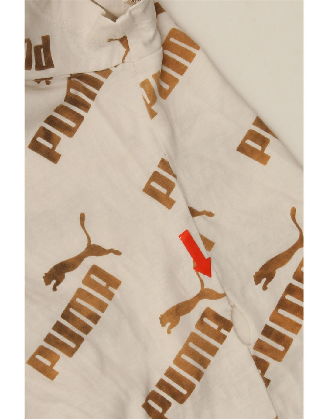 PUMA Girls Graphic T-Shirt Top 3-4 Years White Vintage Puma and Second-Hand Puma from Messina Hembry 