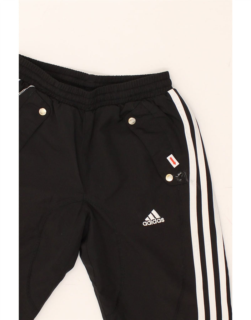 ADIDAS Boys Climalite Capri Tracksuit Trousers 7-8 Years Black Polyester | Vintage Adidas | Thrift | Second-Hand Adidas | Used Clothing | Messina Hembry 