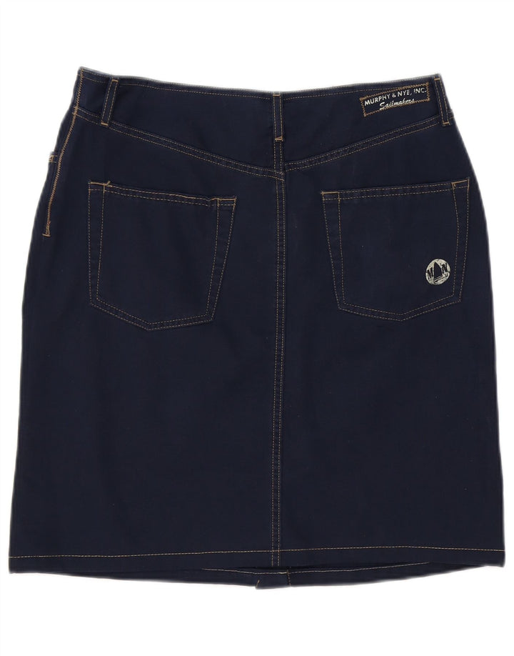 Murphy & Nye Womens Mini Denim Skirt W30 Medium Navy Blue Cotton