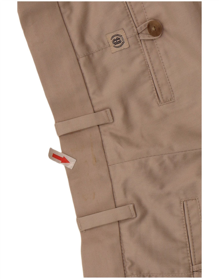 Marks & Spencer Mens Blue Harbour Straight Chino Trousers W32 L33 Beige