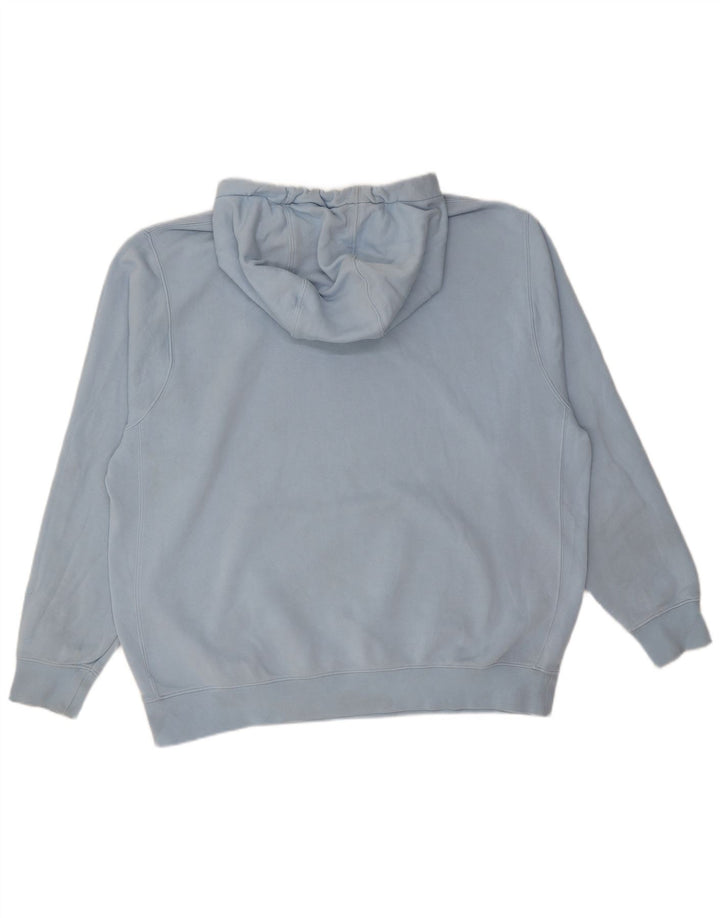 NIKE Mens Hoodie Jumper XL Blue Cotton