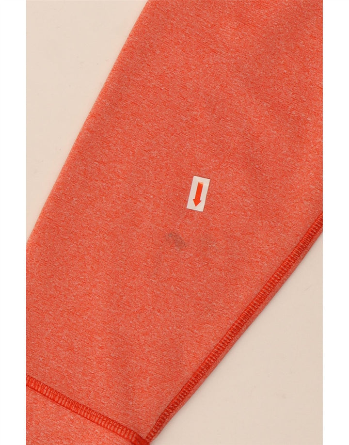 THE NORTH FACE Womens Graphic Hoodie Jumper UK 14 Large Orange Polyester