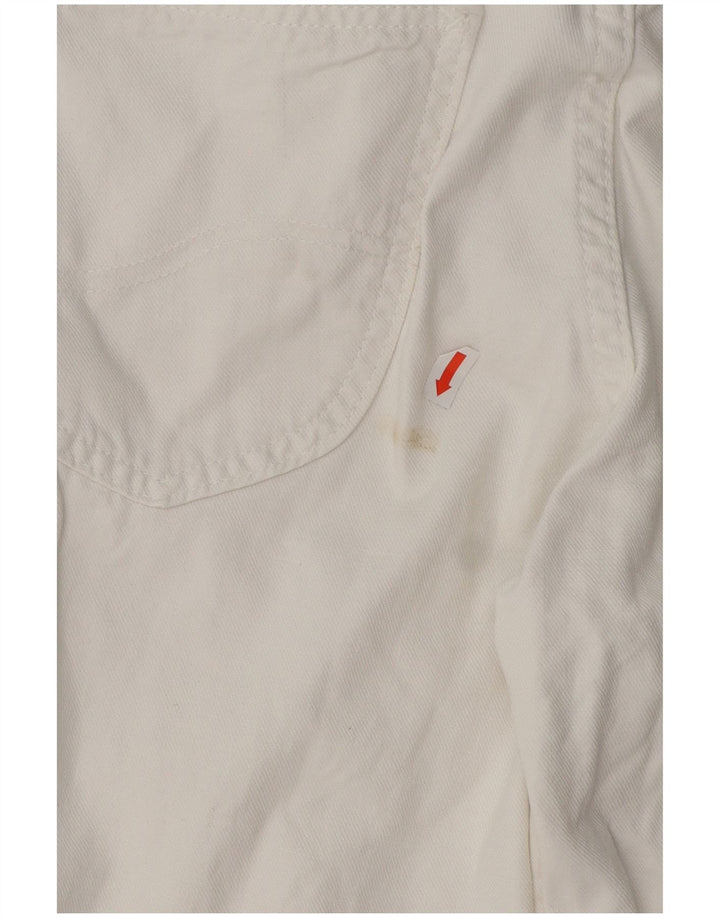 Lee Womens Flared Jeans US 12 Large W31 L29 White Cotton