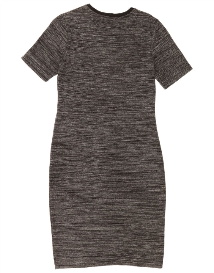 Zara Womens Sheath Dress UK 12 Medium Grey Flecked
