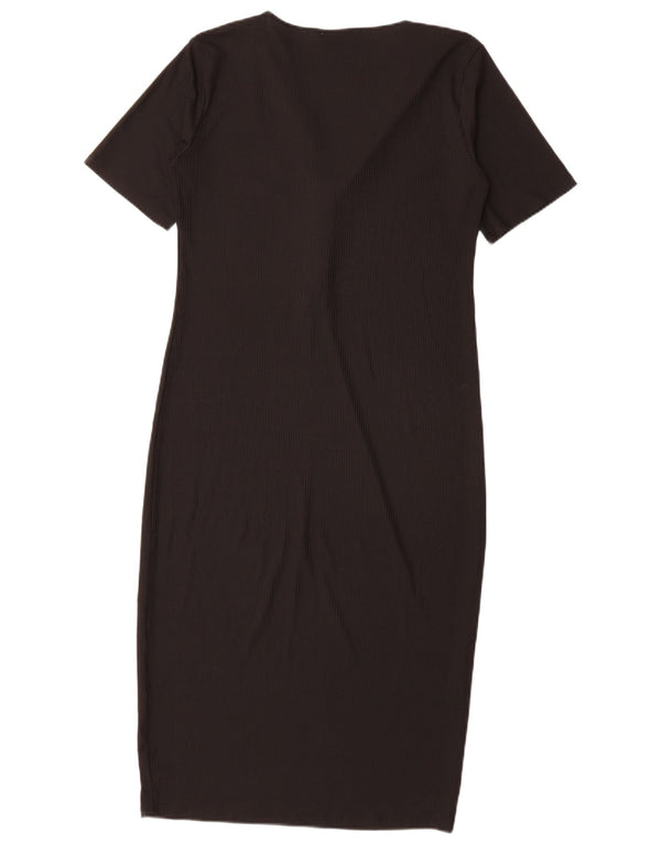 Zara Womens Trafaluc Sheath Dress UK 14 Large Black Polyester