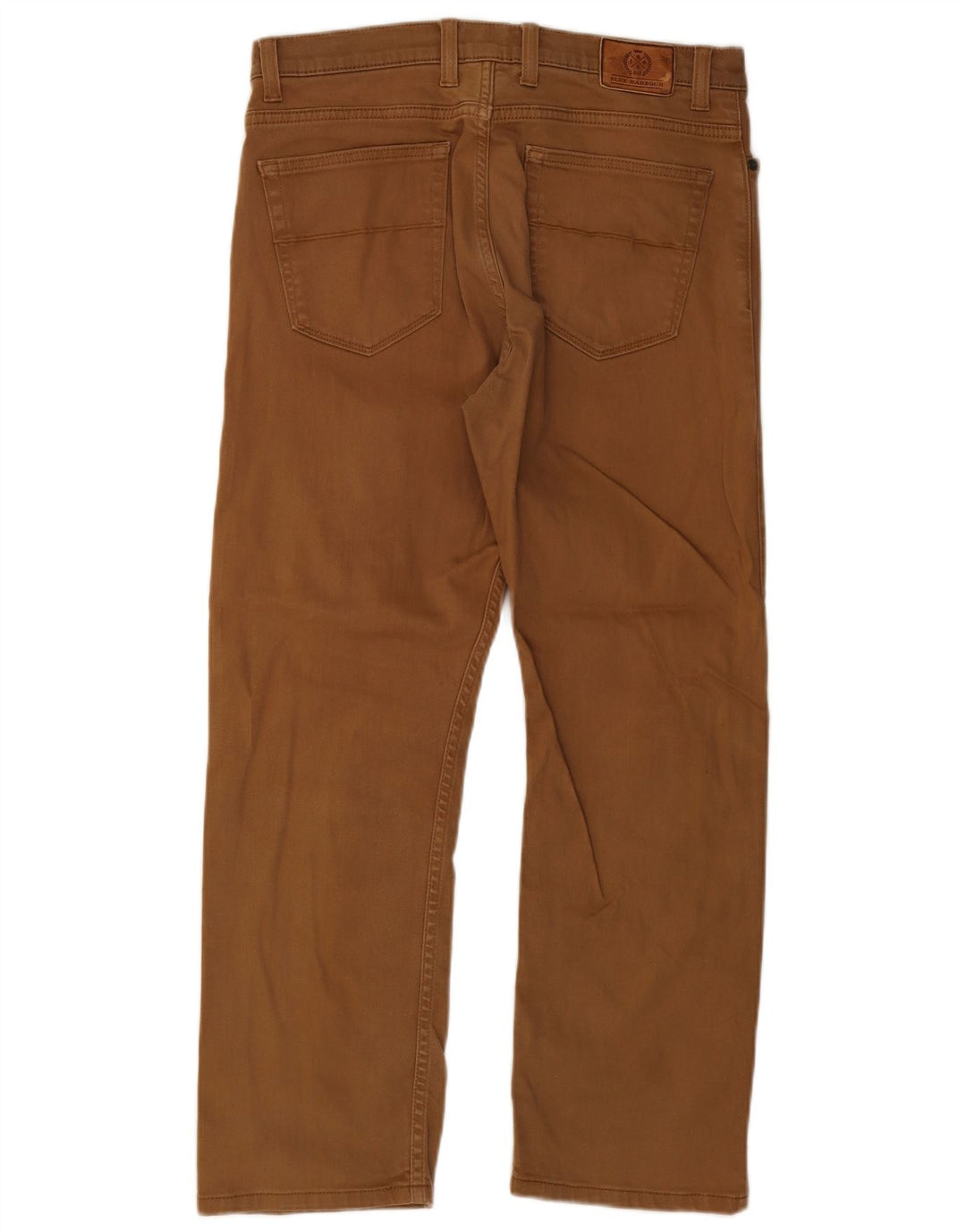 Marks & Spencer Mens Blue Harbour Straight Jeans W34 L29 Brown Cotton