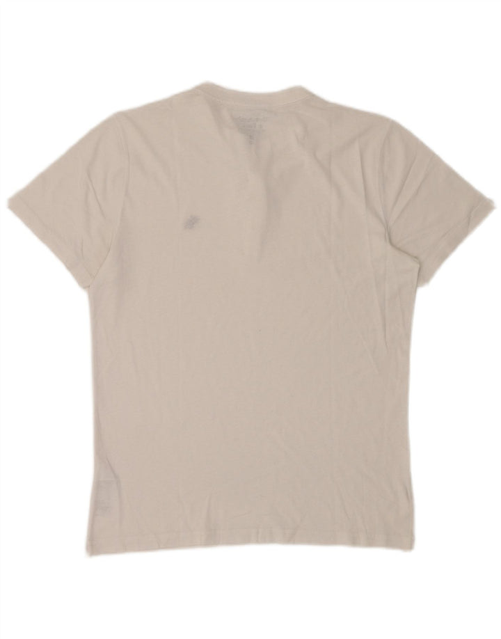 ABERCROMBIE & FITCH Mens T-Shirt Top Medium White Cotton