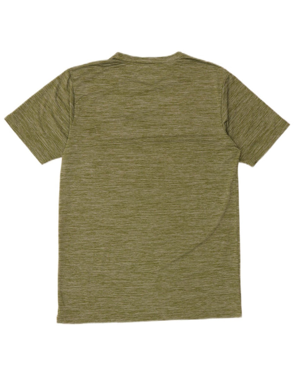 Adidas Mens T-Shirt Top Large Green Flecked