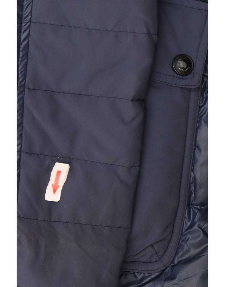 Refrigue Womens Padded Coat UK 14 Large Navy Blue Polyester