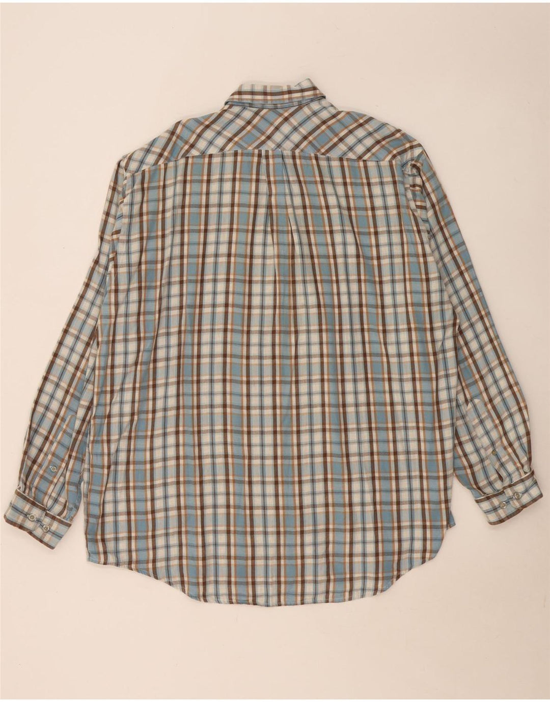 Marlboro Classics Mens Flannel Shirt 2XL Blue Check Cotton