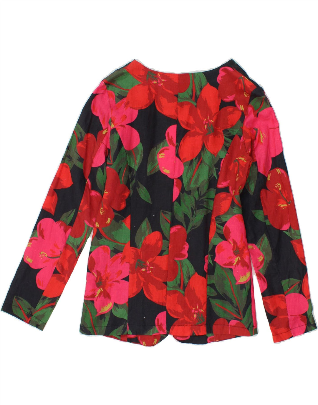 LUMINA Womens Open Blazer Jacket UK 10 Small Multicoloured Floral Linen Vintage Lumina and Second-Hand Lumina from Messina Hembry 