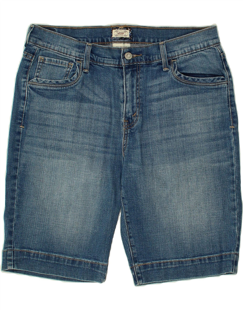 LEVI'S Womens 515 Bermuda Denim Shorts US 12 Large W30 Blue Cotton | Vintage Levi's | Thrift | Second-Hand Levi's | Used Clothing | Messina Hembry 