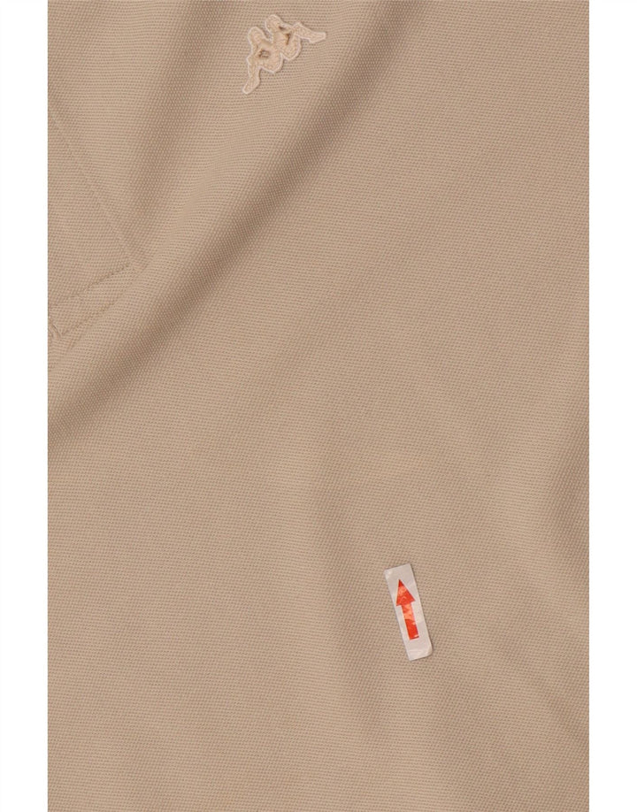 Kappa Mens Polo Shirt 2XL Beige Cotton