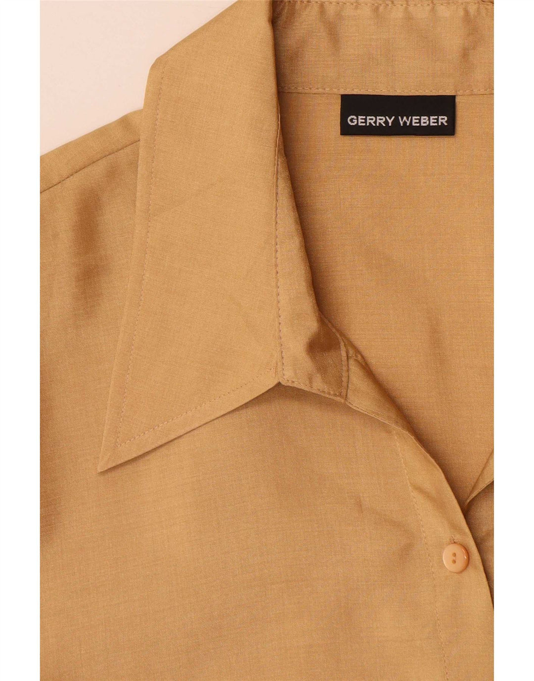 Gerry Weber Womens Short Sleeve Shirt UK 16 Large Beige