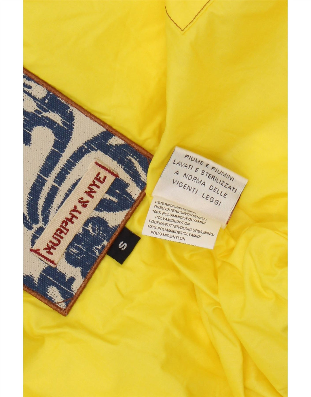 Murphy & Nye Womens Padded Gilet UK 10 Small Yellow Nylon