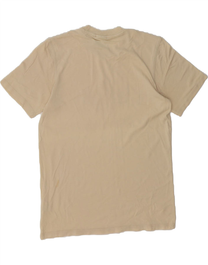 ADIDAS Mens Graphic T-Shirt Top Small Beige Cotton Vintage Adidas and Second-Hand Adidas from Messina Hembry 