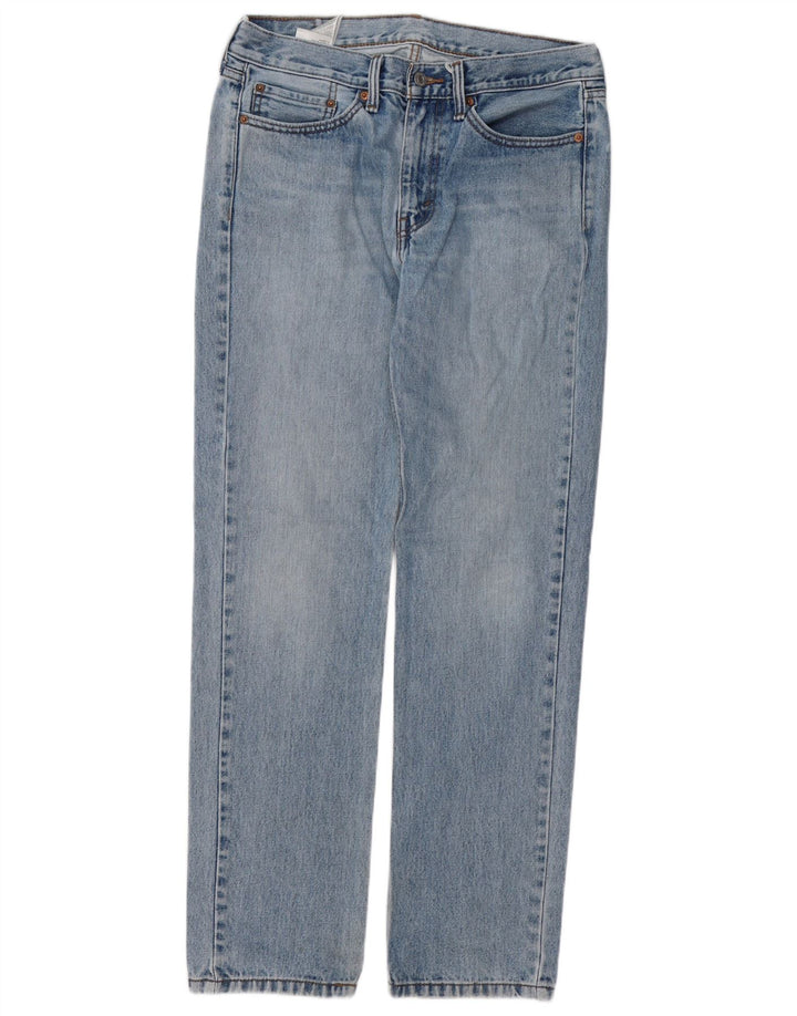 LEVI'S Mens 514 Straight Jeans W32 L32 Blue Cotton