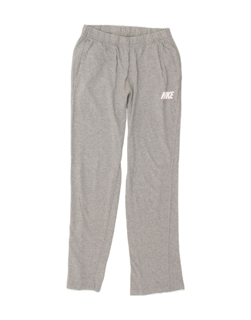 NIKE Mens Tracksuit Trousers Small Grey Cotton | Vintage Nike | Thrift | Second-Hand Nike | Used Clothing | Messina Hembry 