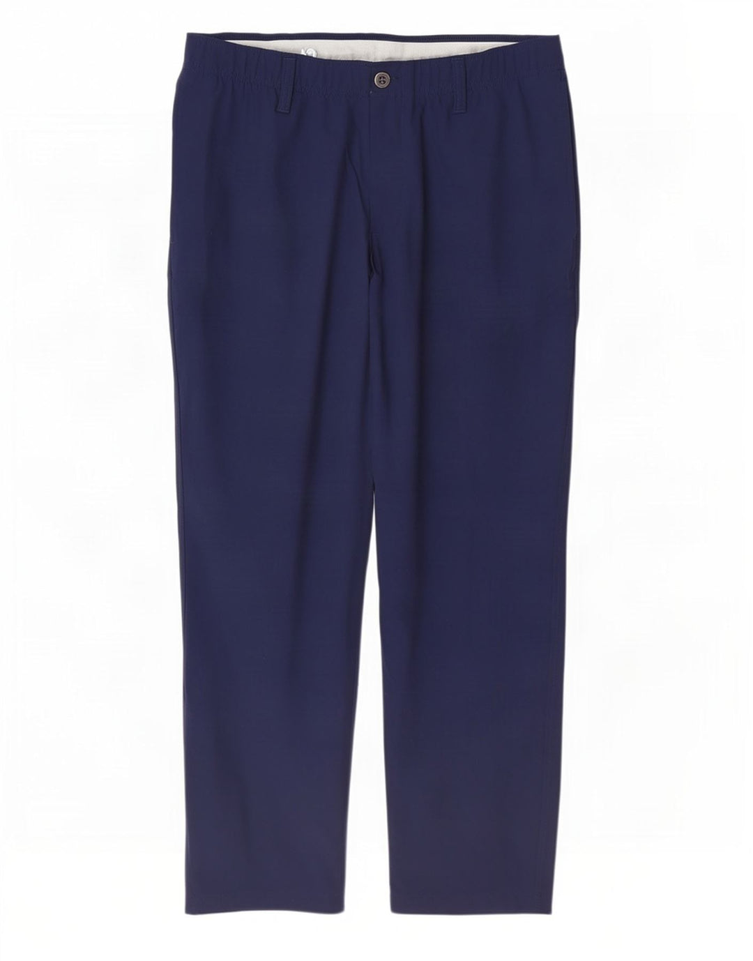 Under Armour Mens Slim Chino Trousers W36 L30 Navy Blue Polyester