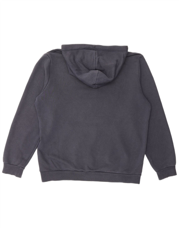 Puma Mens Graphic Hoodie Jumper Medium Navy Blue Cotton