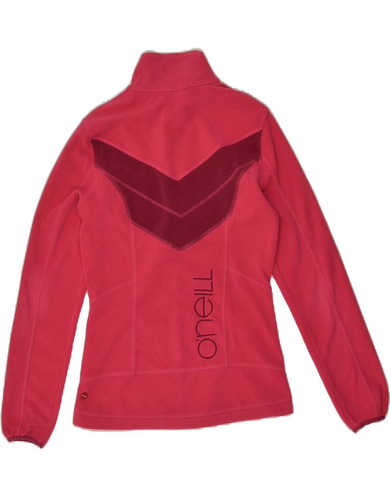 O'NEILL Womens Fleece Jacket UK 10 Small Pink Colourblock Polyester | Vintage O'Neill | Thrift | Second-Hand O'Neill | Used Clothing | Messina Hembry 