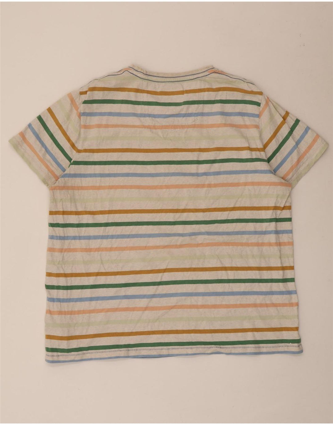 Fat Face Mens T-Shirt Top 2XL Multicoloured Striped Cotton