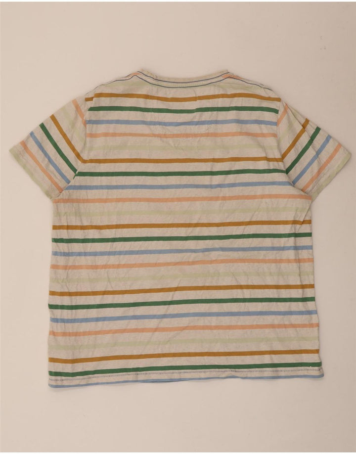 Fat Face Mens T-Shirt Top 2XL Multicoloured Striped Cotton