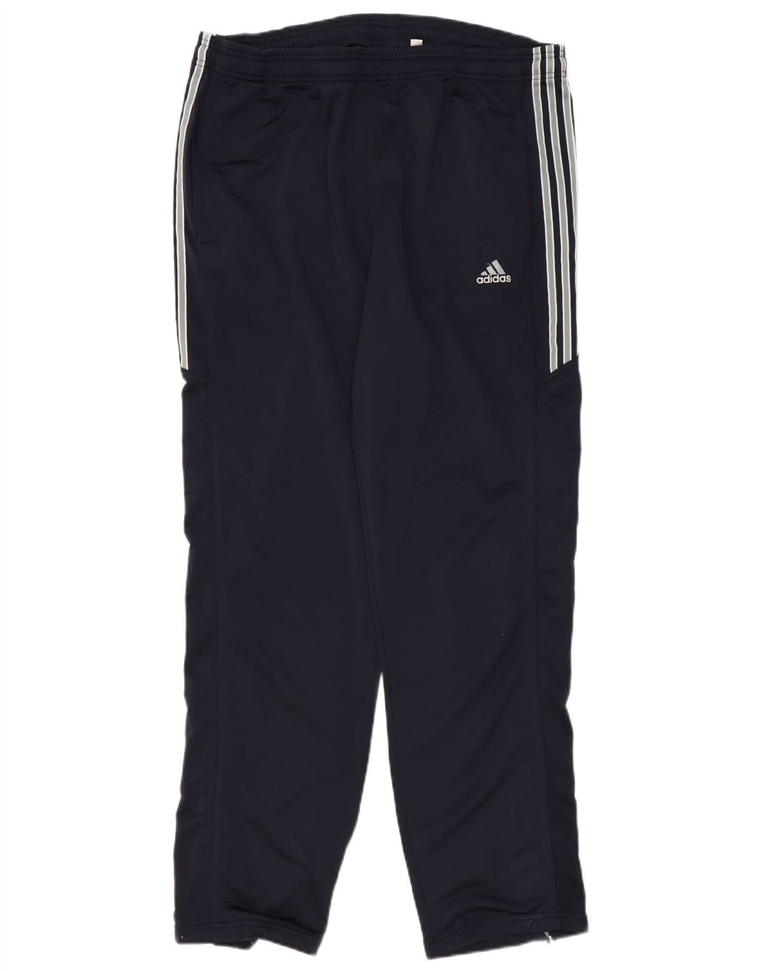 ADIDAS Mens Tracksuit Trousers UK 44/46 Large Navy Blue Polyester