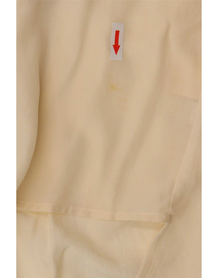 Andrea's Womens Front Tie Shirt Blouse EU 42 Large Beige Floral