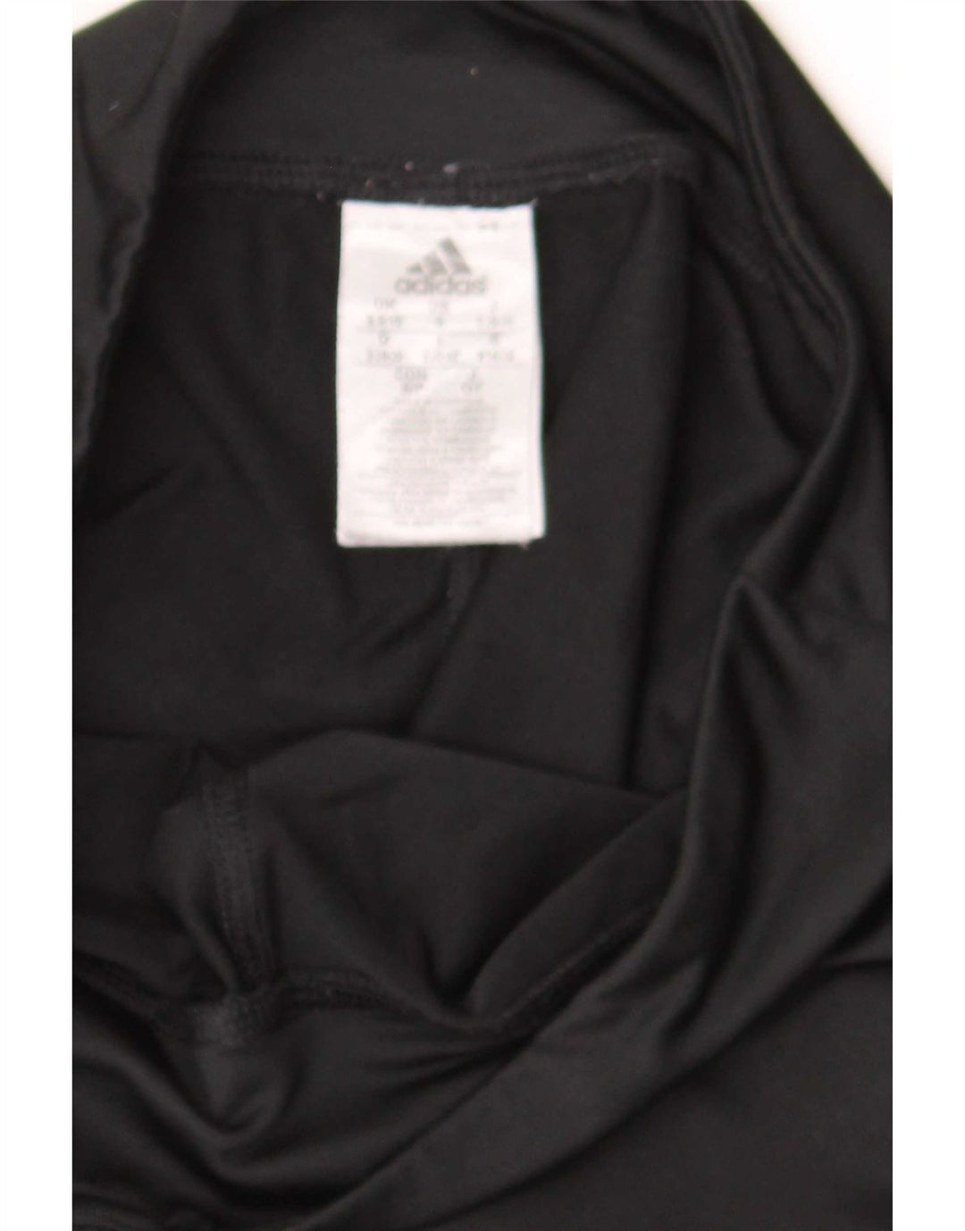 Adidas Womens Capri Leggings UK 8/10 Small Black Polyester