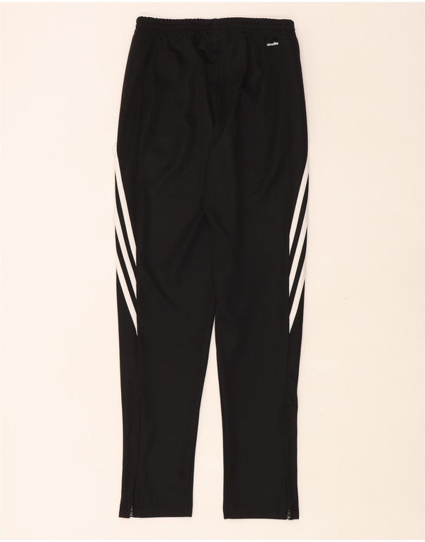 Adidas Boys Climalite Tracksuit Trousers 13-14 Years XL Black Polyester