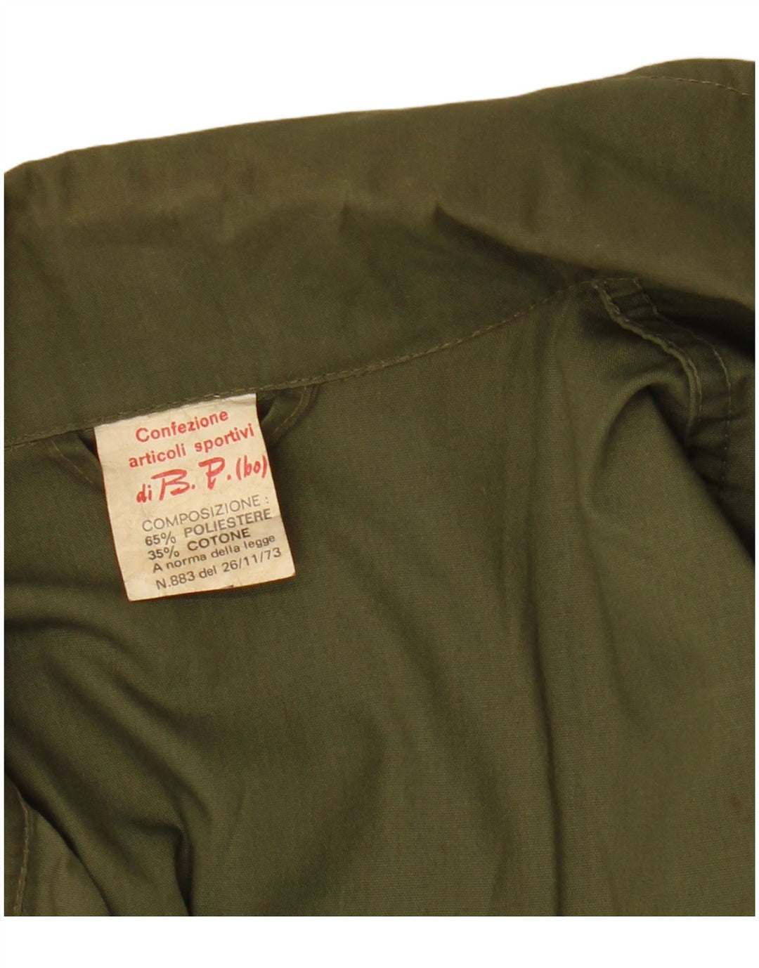 VINTAGE Mens Utility Jacket UK 36 Small Khaki Polyester