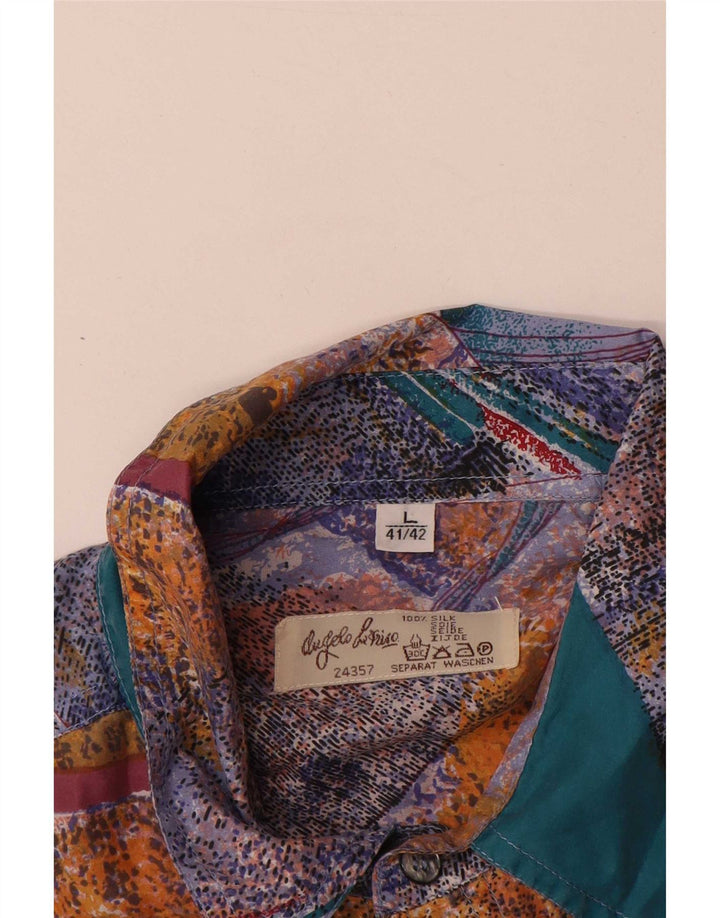 Angelo Litrico Mens Abstract Pattern Shirt Size 41/42 Large Multicoloured