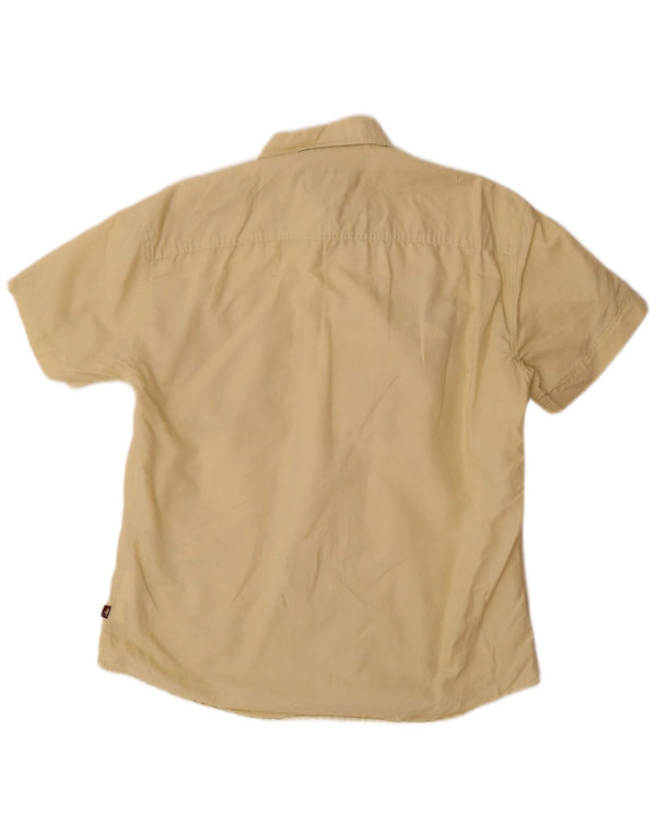 Marlboro Classics Mens Short Sleeve Shirt Large Yellow