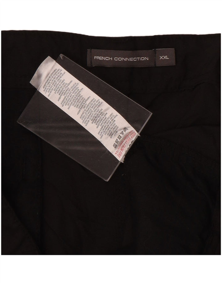 French Connection Mens Cargo Shorts 2XL W42  Black Polyamide