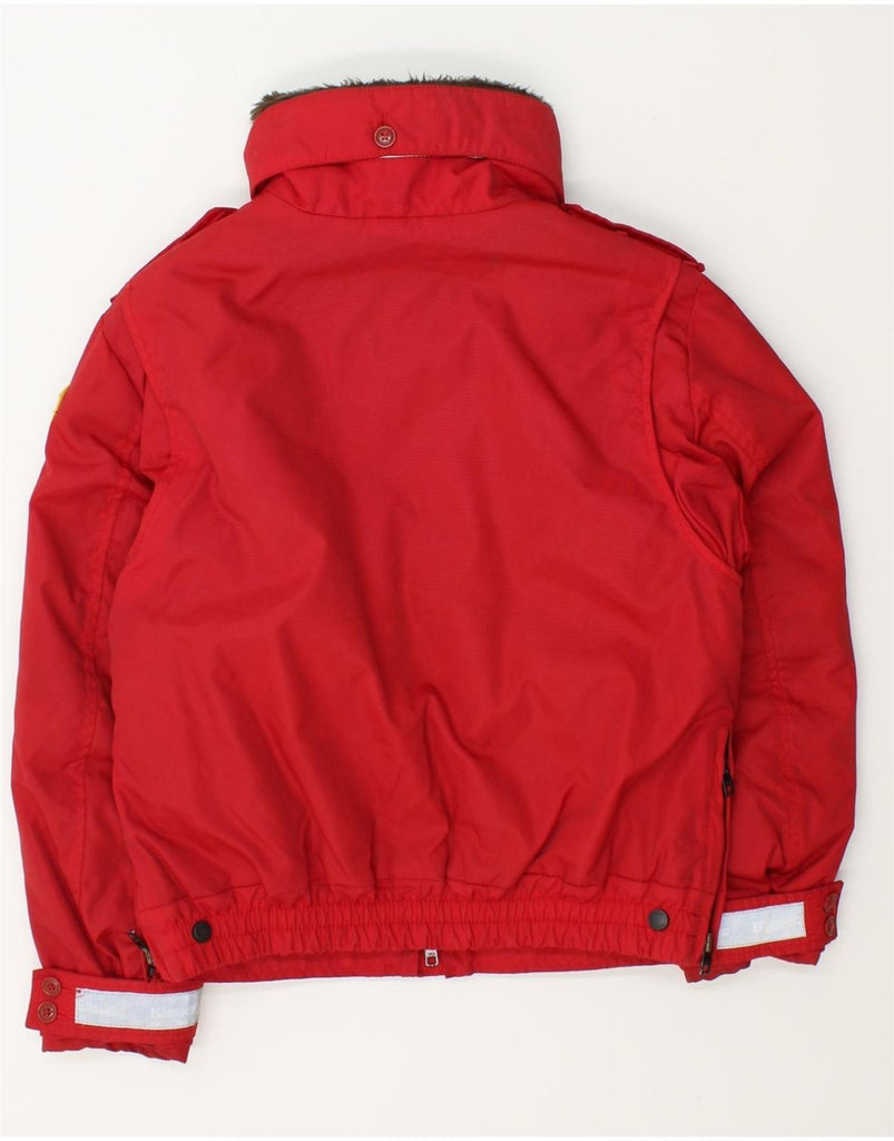BLAUER Boys Padded Jacket 11-12 Years Red Polyester Vintage Blauer and Second-Hand Blauer from Messina Hembry 