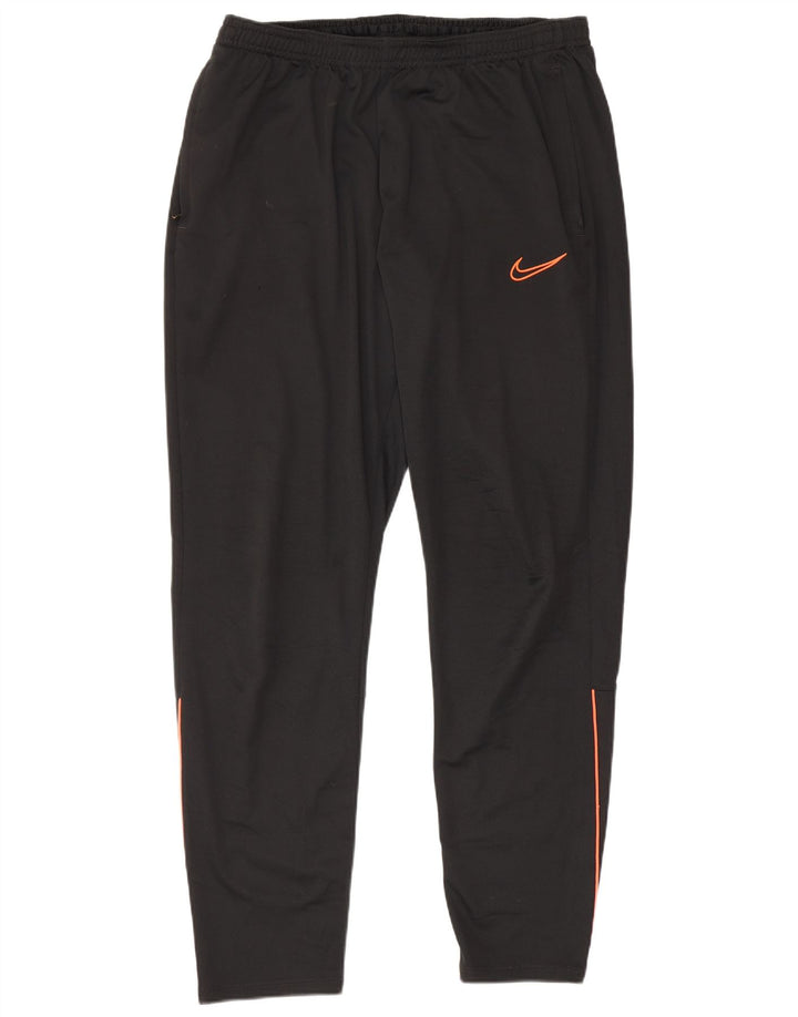 Nike Womens Dri Fit Tracksuit Trousers UK 16 Large Black Polyester