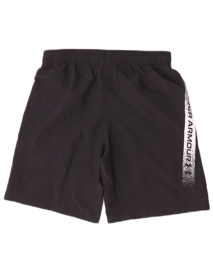 Under Armour Boys Graphic Sport Shorts 11-12 Years Large Black Polyester