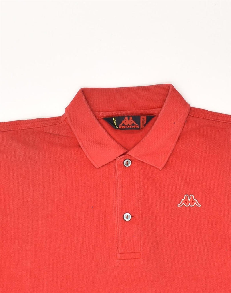 ROBE DI KAPPA Mens Polo Shirt Medium Red Cotton | Vintage Robe Di Kappa | Thrift | Second-Hand Robe Di Kappa | Used Clothing | Messina Hembry 