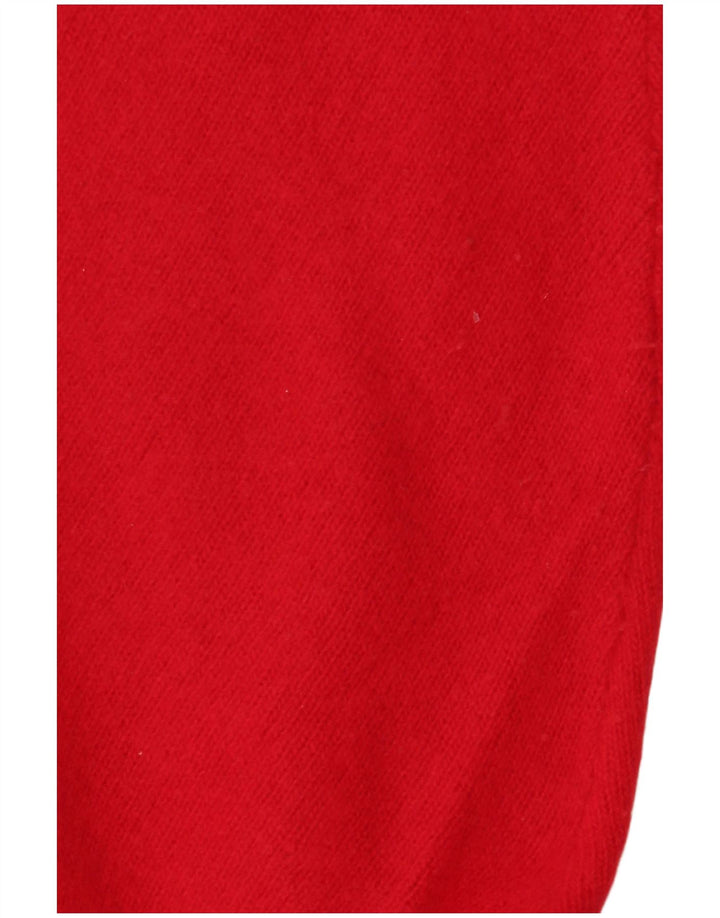 Public Womens Polo Neck Jumper Sweater EU 44 XL Red Wool