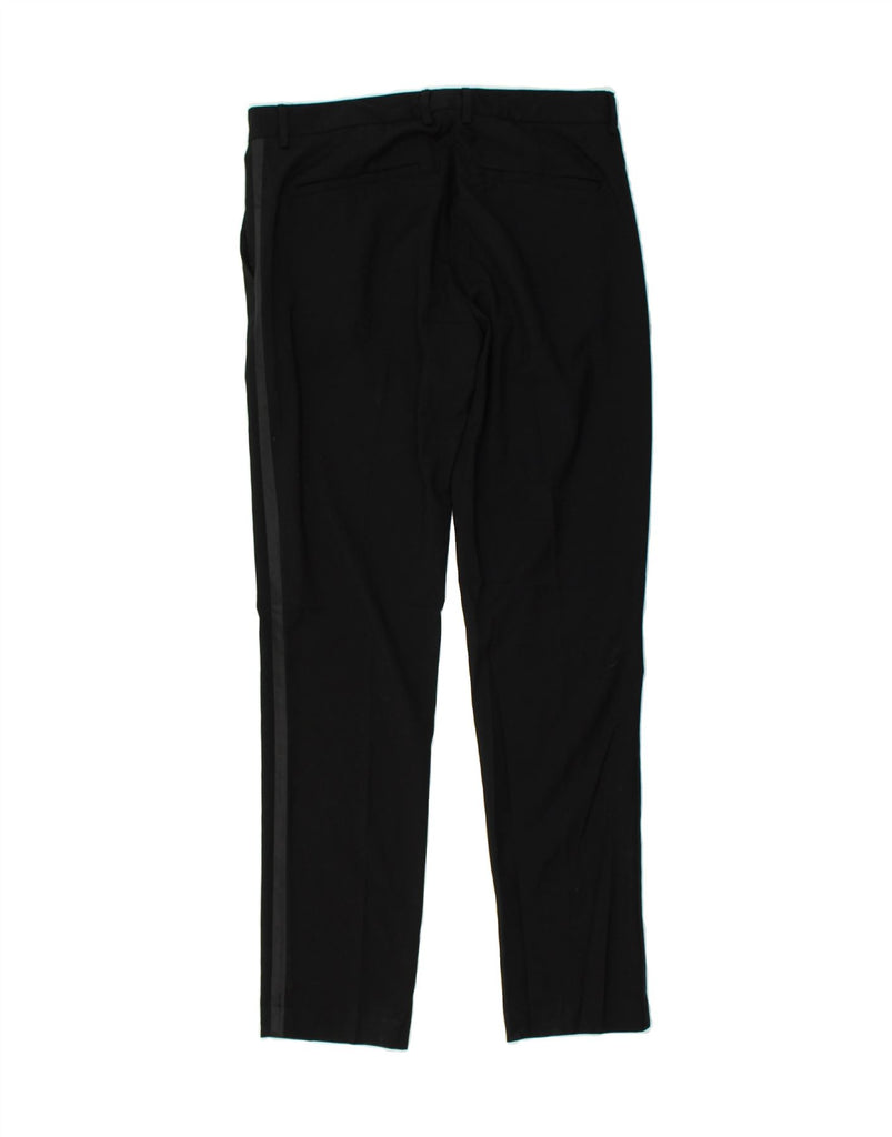 JULES Womens Slim Casual Trousers W32 L31 Black Polyester | Vintage Jules | Thrift | Second-Hand Jules | Used Clothing | Messina Hembry 