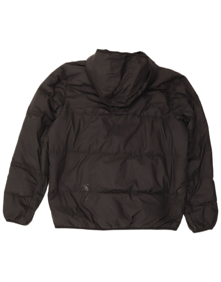 Nike Mens Hooded Padded Jacket UK 40 Large Black Polyester