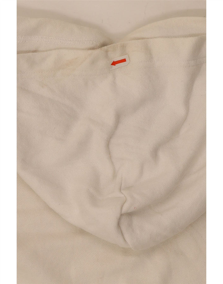 Champion Mens Graphic Hoodie Jumper Medium White
