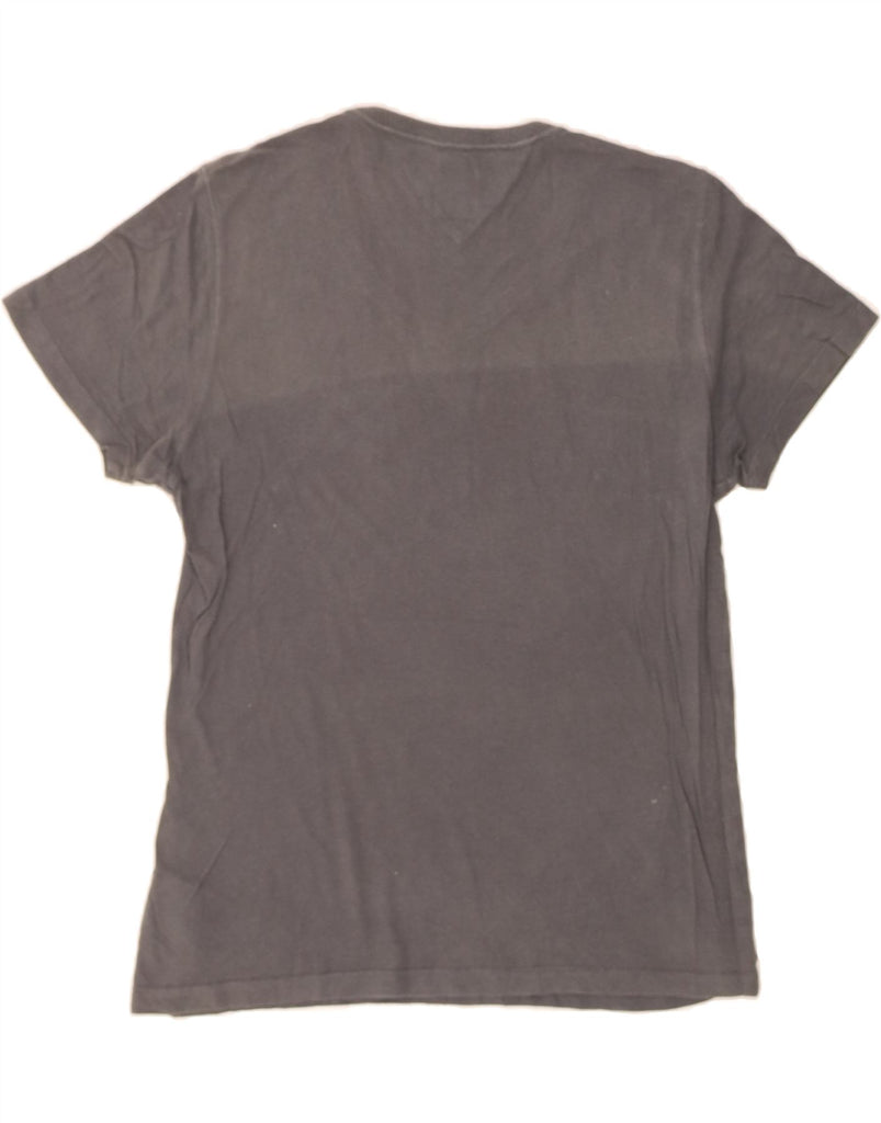 TOMMY HILFIGER Mens Graphic T-Shirt Top Medium Grey Cotton Vintage Tommy Hilfiger and Second-Hand Tommy Hilfiger from Messina Hembry 