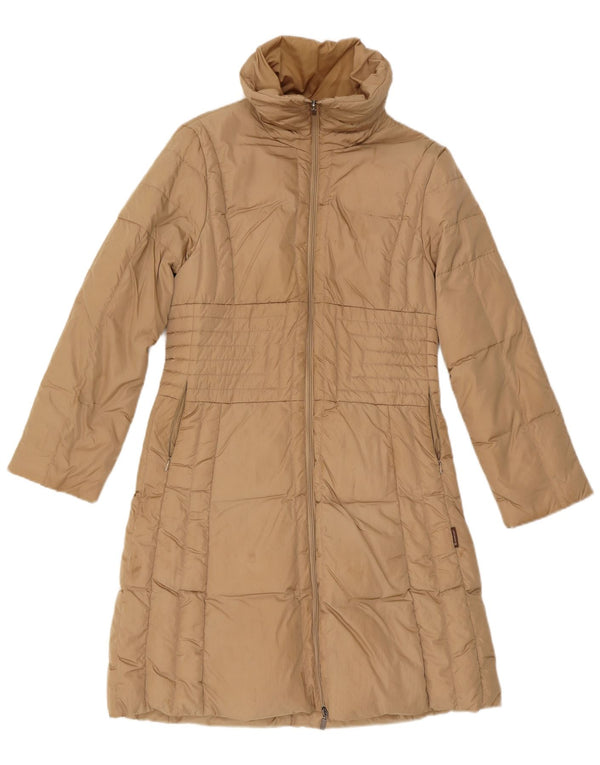 Moncler Womens Padded Coat Size 2 Medium Beige Polyamide