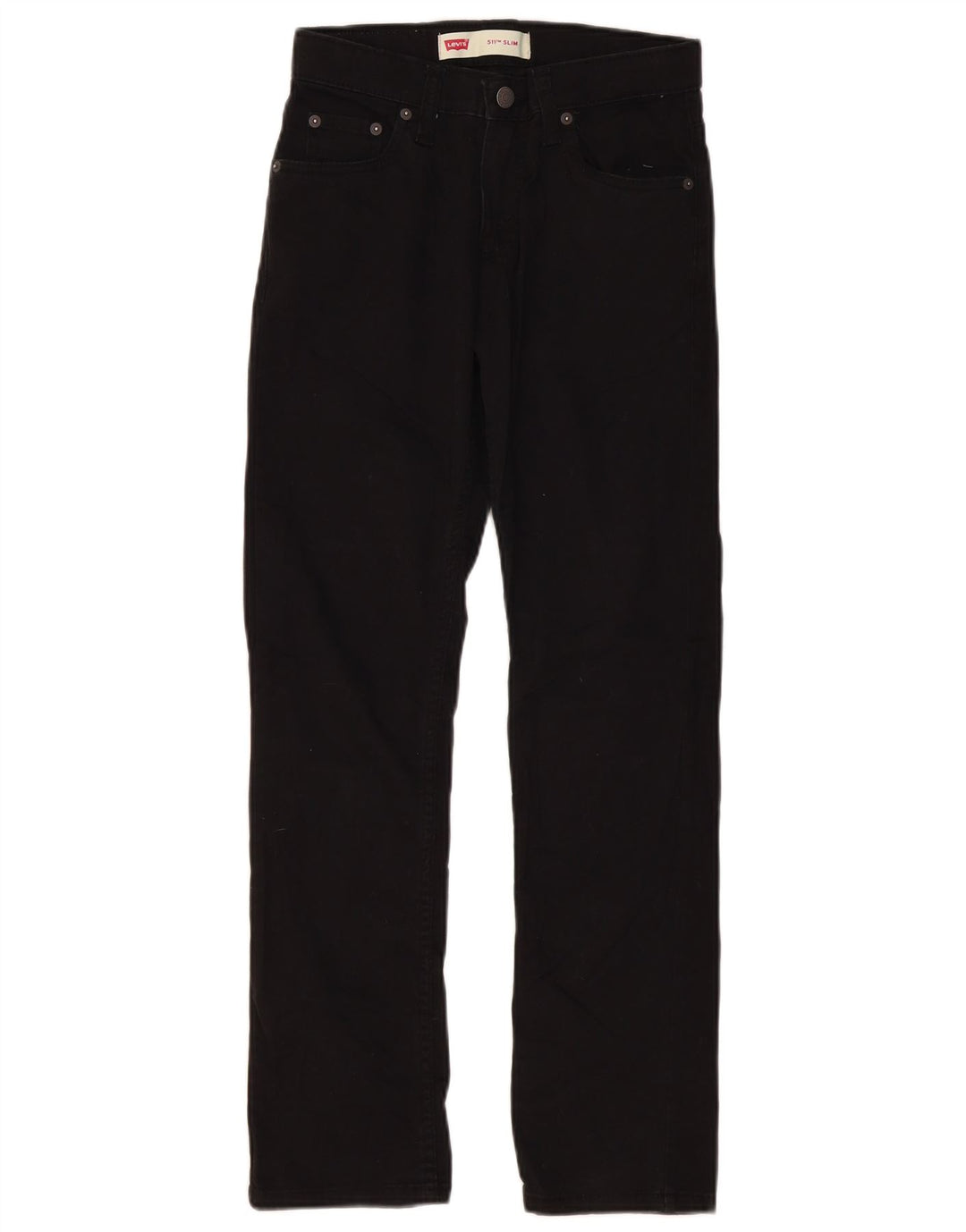 LEVI'S Boys 511 Slim Jeans 13-14 Years W27 L29 Black Cotton