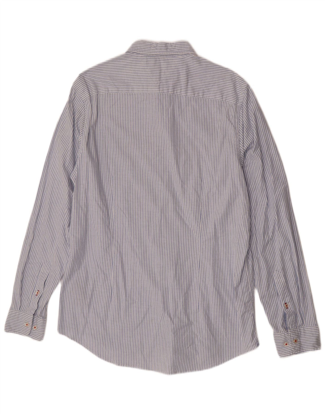 Tommy Hilfiger Mens Slim Fit Shirt XL Blue Striped Cotton